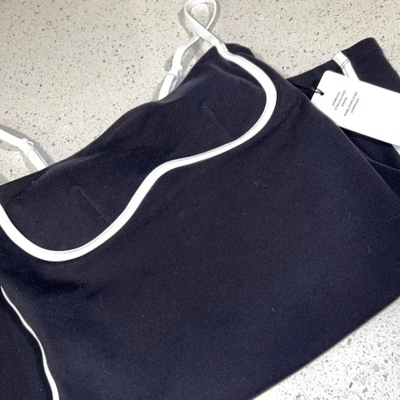 ALO Yoga Black Dress with White Accents - Picture 1 of 2